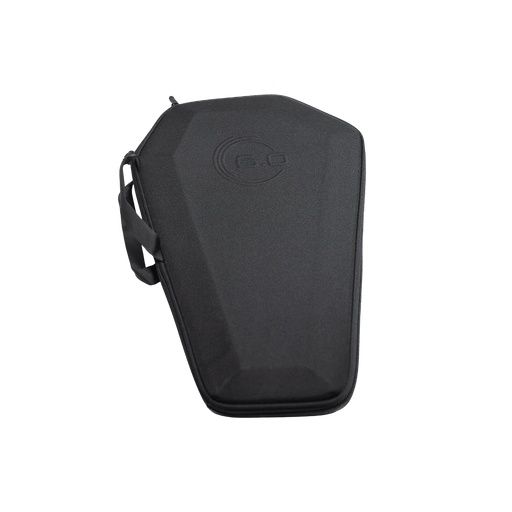 Black protective case with a brand logo on a white background