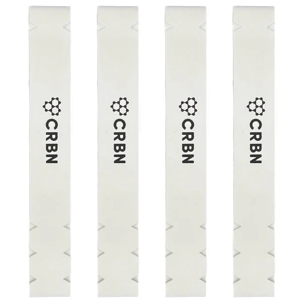 Four white CRBN products with black text and logo on a white background