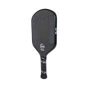 Black pickleball paddle with 'Diamond' branding on a white background