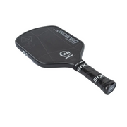 Black pickleball paddle with 'Diamond' branding on a white background
