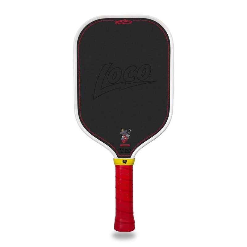 Bread & Butter The Loco 2 Pickleball Paddle - Elongated White/Red