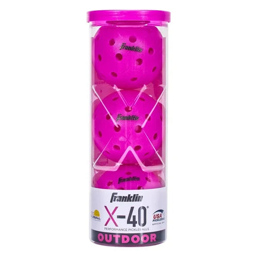 Franklin X-40 Pickleballs 3 Pack Purple