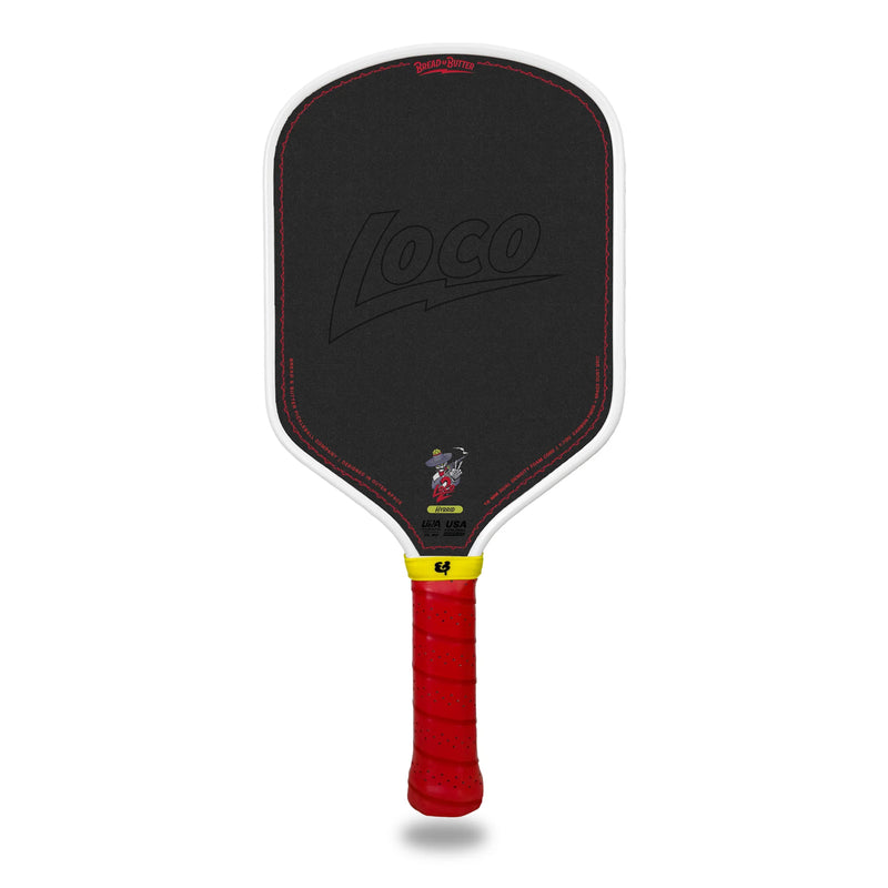 Bread & Butter The Loco 2 Pickleball Paddle - Hybrid White/Red