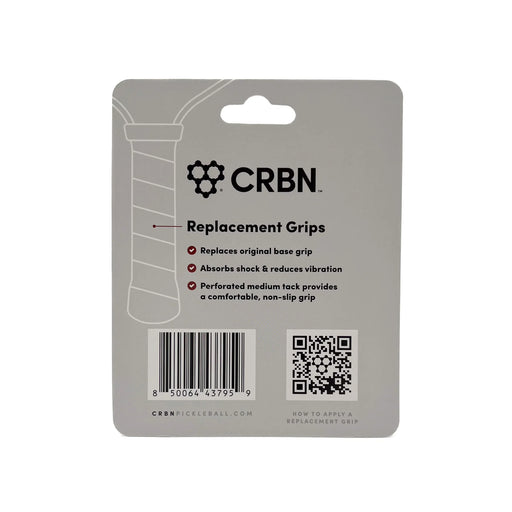 CRBN replacement grip packaging with product details on a white background