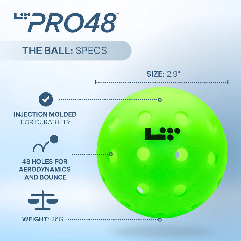Lifetime LT Pro 48 Outdoor Pickleball - 3 Pack Green