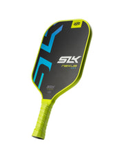 Pickleball paddle with SLK branding on a white background