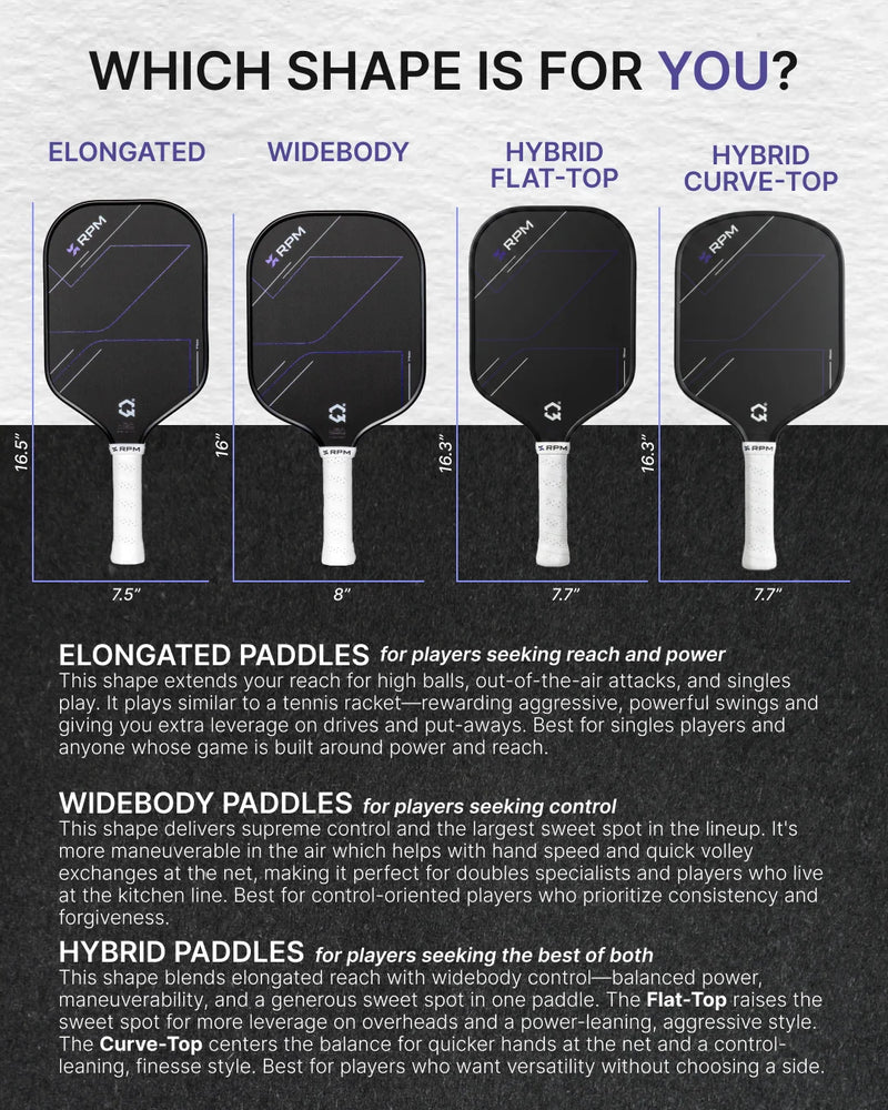 RPM Jade 16mm Widebody Pickleball Paddle