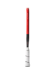 Pickleball Paddle with red and black design on a white background