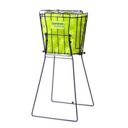 Basket filled with green balls on a stand with 'Gamma' branding against a white background