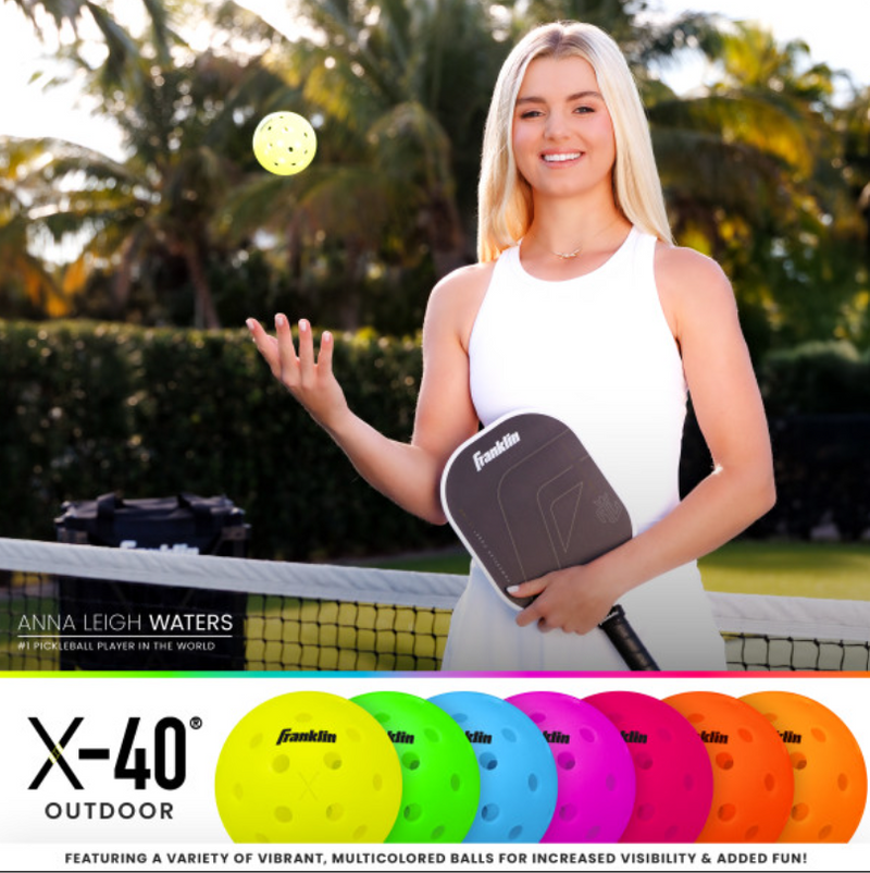 Franklin Pickleball X-40 Outdoor Ball - 3 Pack Pink