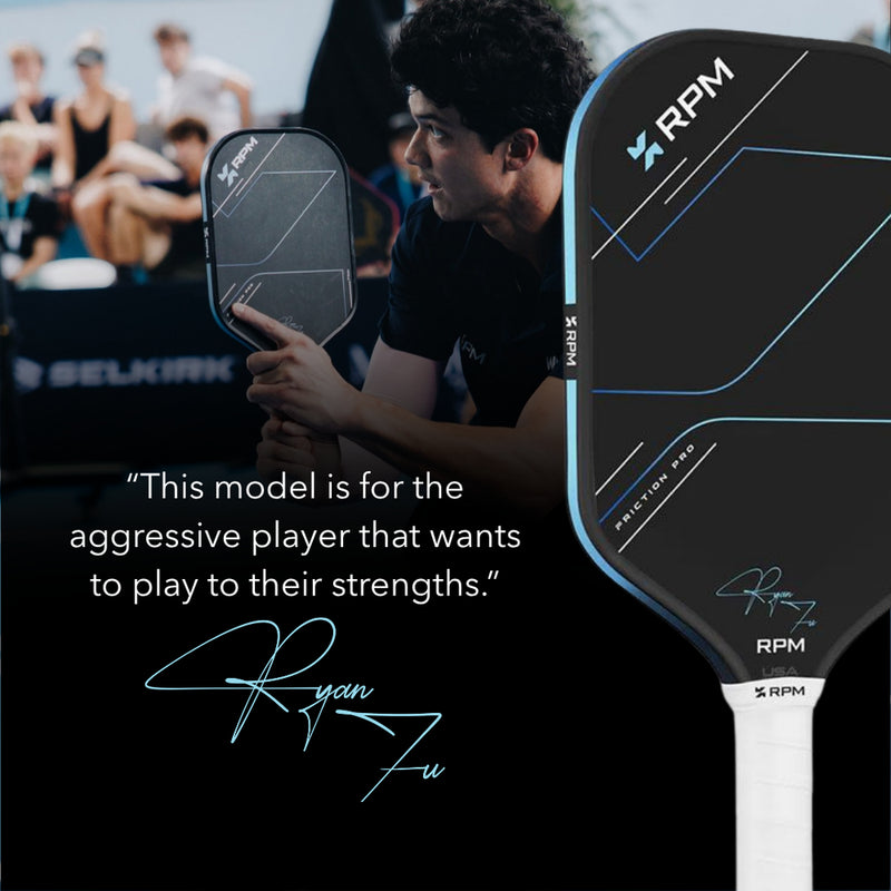 RPM Friction Pro 14mm Elongated V2 Pickleball Paddle